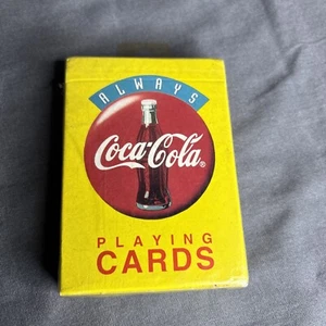 New VTG 1994 Always Coca Cola Playing Cards Yellow Classic Logo SEALED - Picture 1 of 5