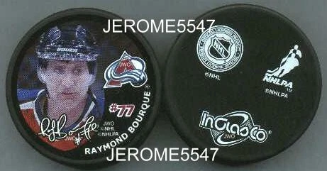 Colorado AVALANCHE RAY BOURQUE Color Player Puck - #HL Cover