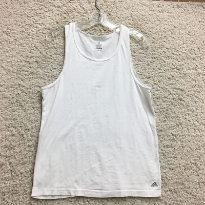 Adidas Tank Top Shirt Medium Adult White Athletic Sleeveless Classic Womens M - Image 1 of 4