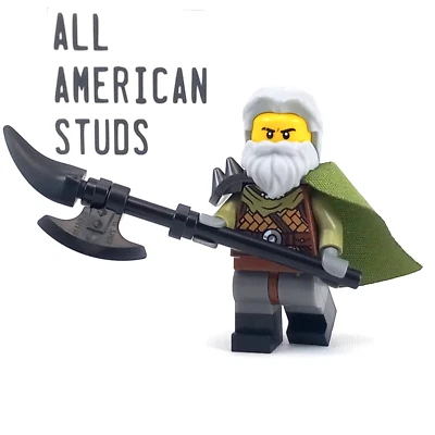 LEGO Viking Medieval Warrior Minifigure Leather Armor 31132 Castle BAM Knight - Image 1 of 4