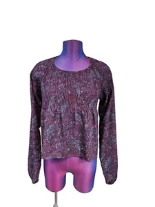 Top de chifón ajustado cachemir berenjena Stars talla pequeña para mujer S34 - Imagen 1 de 9