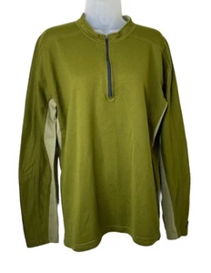 Prana Mujer XL Verde 1/4 Cremallera Top Ropa Deportiva Manga Larga Pullover Gorpcore - Imagen 1 de 8