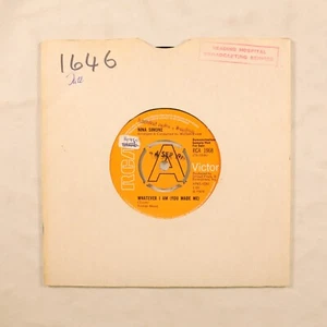 NINA SIMONE - WHATEVER I AM (YOU MADE ME) 1970 UK RELEASE VINYL 7 45 - VG+/VG - Picture 1 of 6
