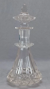 Mid 19th Century Bohemian Biedermeier Period Hand Blown Cut Glass Decanter B - Picture 1 of 21