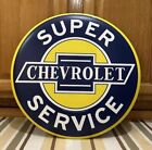 Chevrolet Super Service Sign Metal Garage Bar Pub Tools Vintage Style Wall Decor