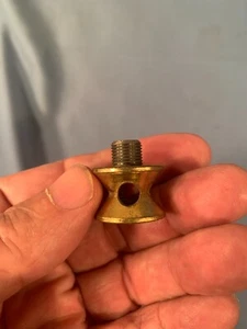Vtg 4 hole Electric Table Lamp Brass Cluster-Spacer 3/8in Theads 7/8" wide 5/8"T - Picture 1 of 4