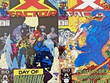 X-FACTOR. NO'S 69-70 1ST SERIES. (2 ISSUE MUIR ISLAND STORY RUN ). VINTAGE 1991.