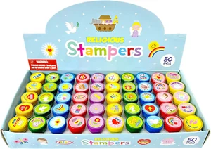 Religious Assorted Stampers Kids Prizes Vacation Bible School Sunday School  - Picture 1 of 12
