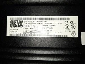 SEW MDX61B0008-5A3-4-00 0,75 KVA P/N 08277311 MDX 61B ooo8 MDX 61B 0008-5A3-4-00 - Imagen 1 de 9