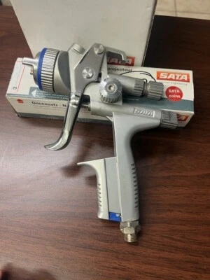 AIR SPRAYER GUN  SATA JET 5000 B RP 1,2 W  with RPS  cups extra Nozzle set kit  - Image 1 of 4