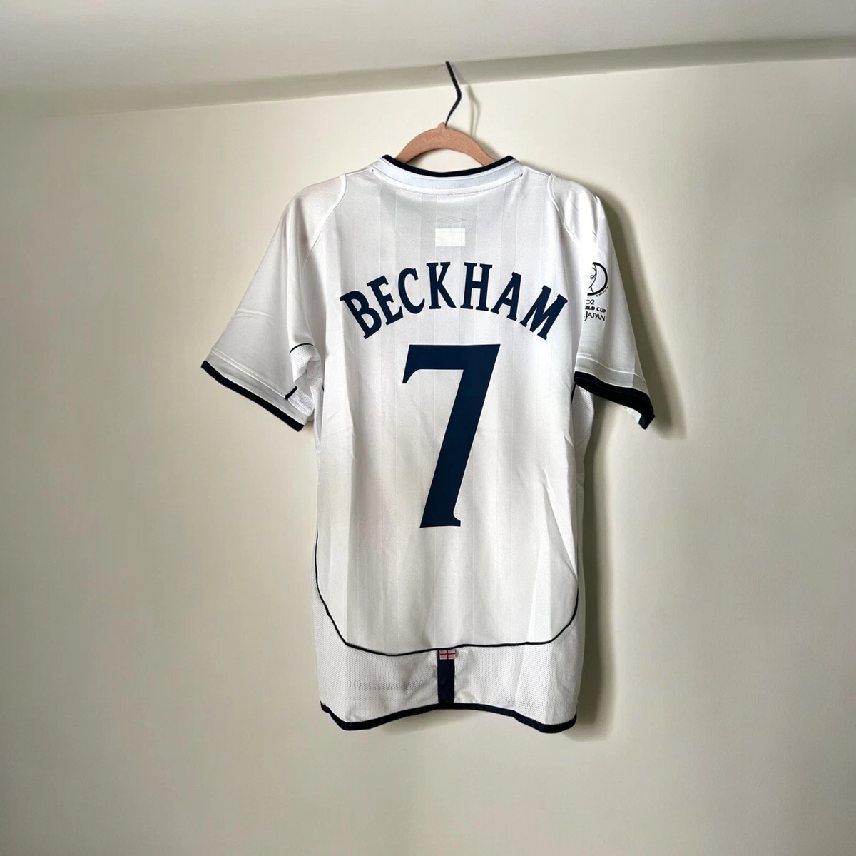【国内正規 01-03 England  L/S Beckham #7】 2001-03 England Home Shirt Beckham #7