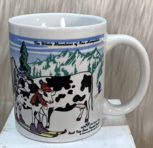 Road Trip Cows Travels North Coffee Mug Cup White Mountains NH Black Hills ND - Picture 1 of 15
