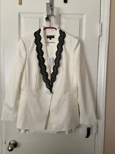 Womans John Meyer Ivory/Black Skirt Suit - Size 12 - Picture 1 of 5