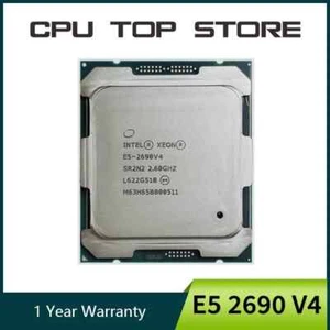 Intel Xeon E5 2690 V4 2690V4 Processor 2.6GHz 14-Core 135W 14nm LGA 2011-3 CPU - Picture 1 of 2