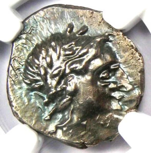 Ancient Greek Lycia Limyra AR Drachm Lycian Coin 100 BC - Certified NGC AU - Picture 1 of 8