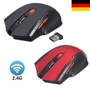 PC Maus Kabellos USB Wireless Mouse Computer Notebook Laptop Funkmaus DE SELLER - Bild 1 von 7
