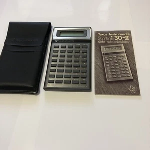 VintageTEXAS INSTRUMENT SLIMLINE 30-II SLIDE-RULE CALCULATOR CASE INSTRUCTIONS - Picture 1 of 7