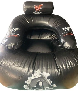 Vintage 1999 WWF Attitude Toy Island Titan Sport Blow Up Chair Undertaker Stone - Foto 1 di 4