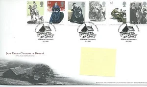 GB - CUBIERTA DEL PRIMER DÍA - FDC - COMMEMS -2005 - JANE EYRE - Pmk HAWORTH, KEIGHLEY - Imagen 1 de 1
