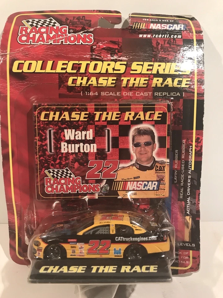 Литой автомобиль Ward Burton No22 Chase The Race NASCAR Collectors CAT масштаб 1:64 - Изображение 1 из 1