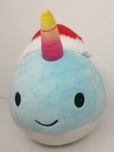 Squishmallow 12 Zoll Narwal mit Weihnachtsmütze Weihnachten Plüsch selten Stofftier - Bild 1 von 8