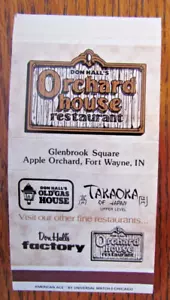 AMERICAN ACE MATCHBOX COVER: ORCHARD HOUSE FORT WAYNE, IN EMPTY MATCHCOVER -C15 - Bild 1 von 1