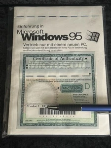 Windows 95 mit USB, Deutsch OEM Vollversion mit MwSt Rechnung auf Ihren Namen - Bild 1 von 2