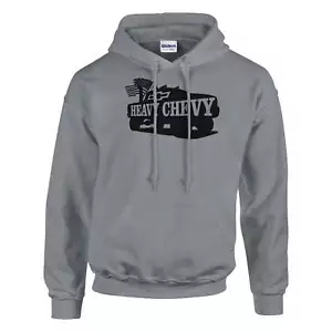 Sudadera con Capucha Chevy Pesada | Cómoda Mezcla 50/50, Capucha Doble Forro, Bolsillo Bolsa - Imagen 1 de 10