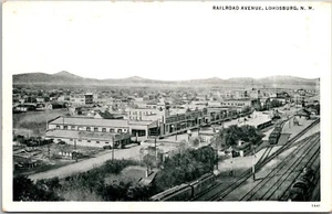 Postcard New Mexico Lordsburg NM Railroad Avenue Aerial View - Picture 1 of 2