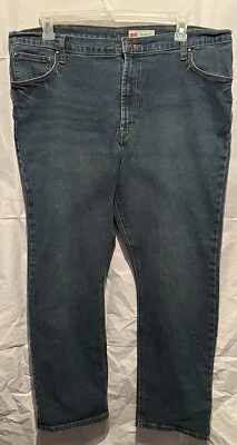 Pantalones de mezclilla Wrangler para hombre talla 40x30 clásicos calce regular pierna recta algodón Foto 1 de 4