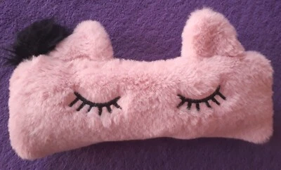 1 Kleine Kosmetiktasche Schminktasche Tasche Kulturbeutel Faulenzer FellRosa NEU - Bild 1 von 4