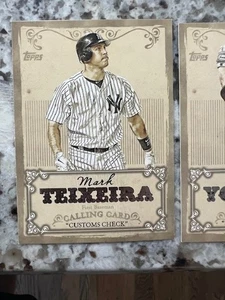 2013 TOPPS MLB CALLING CARD INSERT NEW YORK YANKEES MARK TEIREIRA #CC-7 - Picture 1 of 1