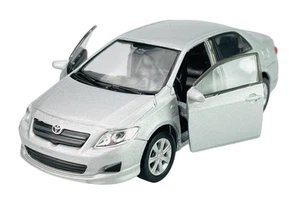 WELLY '09 TOYOTA COROLLA SILVER 1:34 DIE CAST METAL MODEL NEW IN BOX - Picture 1 of 6