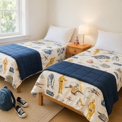 Sábanas planas gemelas Pottery Barn Kids Star Wars (juego de 2) Foto 1 de 4