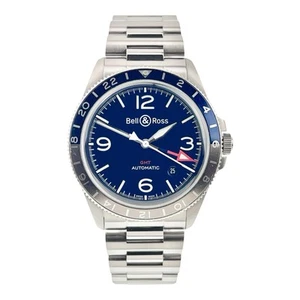 Bell & Ross Stainless Steel Blue Dial 41mm Automatic Men's Watch BRV2-93 - Picture 1 of 9
