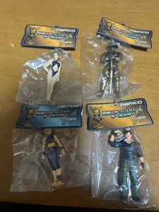 Tekken figure key chain set 4 Jin Yoshimitsu Nina rare retro namco Japan m655 - Picture 1 of 9