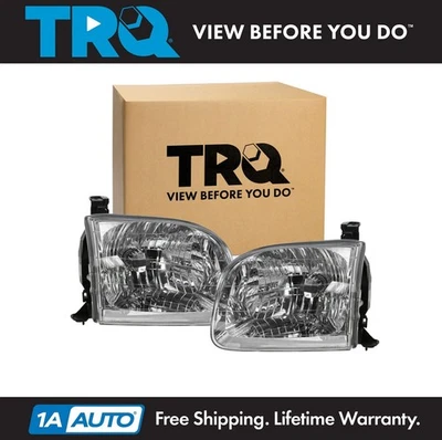 Juego de montaje de faros TRQ para Toyota Sequoia 2004 Tundra 2001-2004 Foto 1 de 4