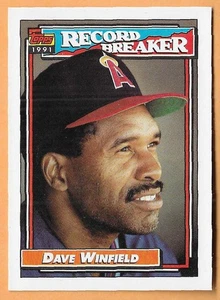 DAVE WINFIELD ANGELS RECORD BREAKER #5 - TOPPS NM-MT 1992 - Picture 1 of 2