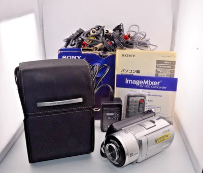 NMINT in BOX Sony Handycam DCR-SR100 Camcorder HDD Nightshot Flash Japanese only - Image 1 of 4