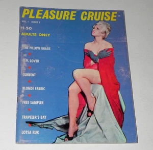PLEASURE CRUISE Vol. 1 #2 1964 Vintage Pinup Men's Nudie Magazine RARE - Picture 1 of 7