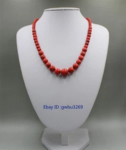 Collar Turquesa Rojo Chino Hecho a Mano - Imagen 1 de 6