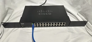 Cisco SF110-24 24-Port 10/100 Unmanaged Switch w/Rack Mount Ears - Picture 1 of 15