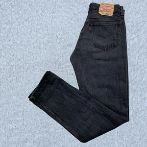Vintage Levi's 501 Jeans Button Fly Hergestellt in den USA Schwarz 80er 90er Herren 33x34 (32x34) - Bild 1 von 7
