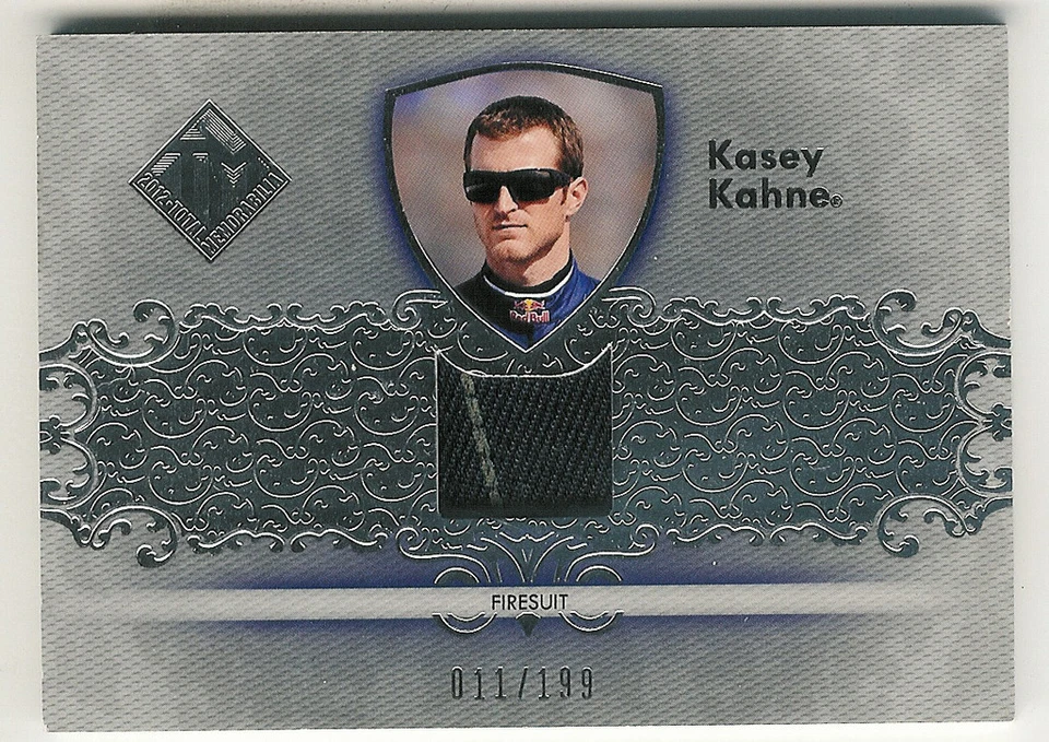 2012 PRESS PASS TOTAL MEMORABILIA KASEY KAHNE FIRE SUITE 11/199 SINGLE SWATCH - Image 1 of 2