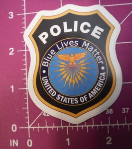 Police-Blue Lives Matter USA 3" decal - Picture 1 of 2