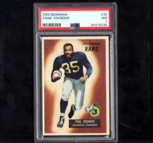 1955 Bowman No 38 Tank Younger PSA 7 - Picture 1 of 2