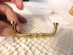 AMREROCK POLISHED BRASS WIRE PULL, BP1450--3, ALLISON COLL. 3"CC - Picture 1 of 4