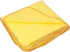 12x Pack Yellow Dusters Flannel 100% Cotton Polishing Cleaning Dust Cloth Towels
