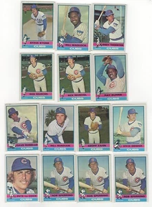 1976 Topps 14-Card Cubs lote con Madlock Reuschel Stone DE COLECCIÓN STAR EX-MT LOL1 - Imagen 1 de 2