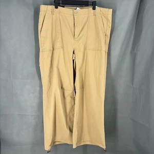 NWT Banana Republic Pants Women's Size 18 Tan Khaki Parachute Pocket Chino Y2K - Picture 1 of 7